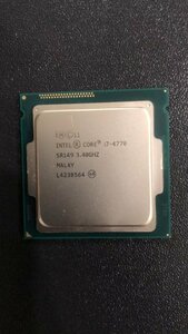 CPU インテル Intel Core I7-4770 プロセッサー 中古 動作未確認 ジャンク品 - A604