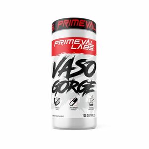 ★国内未発売★強烈パンプ強化剤 Primeval Labs 社 Vasogorge 125カプセル(25回分)★他NOサプリと併用可能！でさらにパワーアップ★