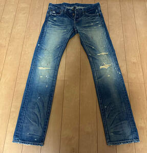 ◆ glamb / グラム GB08WT P11 denim Light Indigo USED