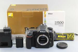 AA (新品級) Nikon ニコン D500 ボディ 元箱 ショット数1641回 初期不良返品無料