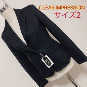 【匿名配送】 clearimpressionジャケットレディース 早い者勝ち 激安 素敵 ブランド 上品 可愛いおしゃれ 通学 通勤 デートタグ付き