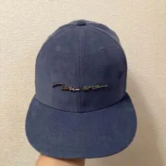 New Era ネイビー コーデュロイ  キャップ