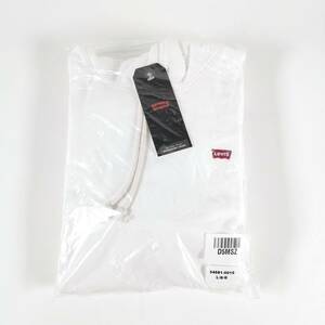 【新品】【(US)L (JPN)XL】Levi’s Box Logo Hoodie White / リーバイス 定番 ボックスロゴ 赤ロゴ フーディ パーカー 白 (#D5MSZ)