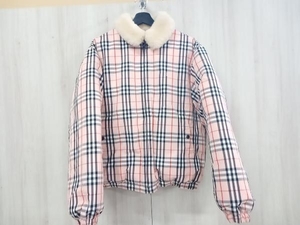 【美品タグ付き】Supreme Burberry down puffer Jacket 22SS ダウンジャケット ピンク Mサイズ シュプリーム バーバリー