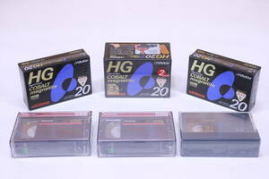 未使用! VHS-C ビデオテープ 全7本セット Victor×5本 Panasonic×2本 HG 未開封 長期保管品■(F8841)