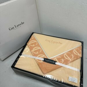 ●○[2] Guy Laroche PARIS ギ・ラロッシュ 綿毛布 140×200cm 四方べり 4180 寝具 綿100％ 未使用保管品 06/031902s○●