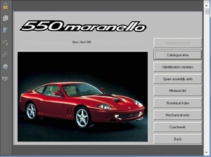 フェラーリ 550 マラネロ パーツカタログ　パーツリスト　PDF ferrari 550maranello