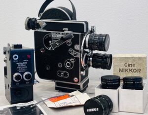 ◇【動作未確認】BOLEX H16 REFLEX 16mm ボレックス シネマカメラ フィルムカメラBOLEX EM Motor for H16 cameras レンズ 保管品◇