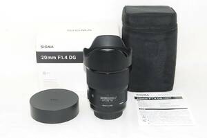 ★実用良品★SIGMA シグマ Art 20mm F1.4 DG HSM Canon キャノン 大人気レンズ♪