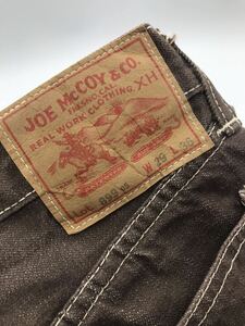 【変色有り】JOE McCOY/ジョーマッコイ デニムパンツ Lot899/29 /茶/フリーホイラーズ