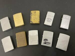 ZIPPO ライター　中古ジャンク品　10個セット　ジッポ　着火未確認ジャンク　10個おまとめ　処分