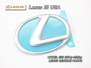 レクサスIS/LEXUS/E30前期中期US純正エンブレム-リアLマーク(14-20y)/USDM北米仕様IS350.300.250.200tガソリン車トランクシンボルマーク