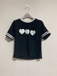 ミニ丈トップス チビT Tシャツ