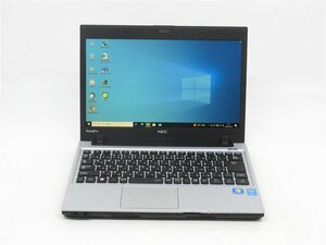 中古/13.3型　1600X900/ノートPC/Windows11/新SSD256/10GB/4世代i3/NEC　VC-M　 office搭載 HDMI USB3.0　Bluetooth