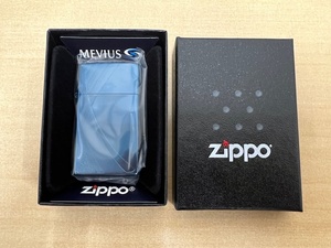 長G「25013」【未使用品】MEVIUS/メビウス ZIPPO/ジッポ スリム ブルー/青