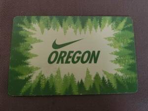 ★即決 USA入手【Nike Oregon】プラスティックカード グリーン★