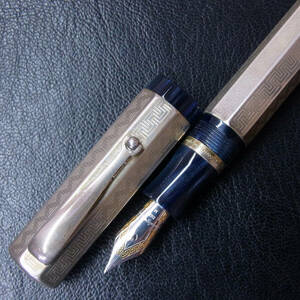 万年筆 Montegrappa モンテグラッパ 銀 925刻 八角軸