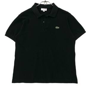 LACOSTE(ラコステ)半袖ポロシャツ 鹿の子 ワニロゴ メンズFR4 ブラック