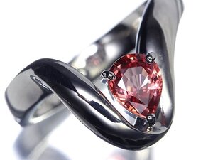 KZ14135T初売り【1円～】新品仕上【RK宝石】《Padparadscha Sapphire》希少宝石 極上パパラチャサファイア 大粒0.75ct Pt900 高級リング