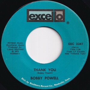 Bobby Powell Thank You / C. C. Rider Excello US EXC 2341 206005 SOUL ソウル レコード 7インチ 45