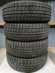 売り切り 165/55R15 4本 DUNLOP WM03 格安溝あり 冬タイヤ中古 2020年製 アルトピクシススペースNBOXウェイク など IK-457 