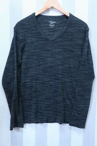 2-2235A/アバハウス 30/-トリッキーフライスVネックロングスリーブTシャツ ABAHOUSE カットソー 送料200円 