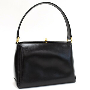 1円 ◆美品 GUCCI グッチ ハンドバッグ ワンハンドル 000・406・0025 レザー ブラック ヴィンテージ◆K.Cmm.hP-dm14