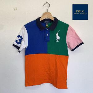 3782 美品 POLO ポロラルフローレン キッズ ポロシャツ 150/M