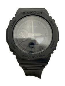 CASIO◆クォーツ腕時計・G-SHOCK/デジアナ/ラバー/BLK/BLK