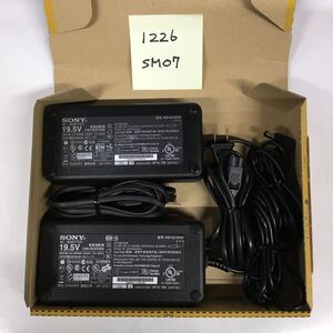 （1226SM07）送料無料/中古/SONY ソニー/VGP-AC19V54(ADP-150TB C)/19.5V/7.7A/純正 ACアダプタ 2個セット