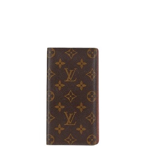 ルイ ヴィトン モノグラム ポルトバルール カルトクレディ 長財布 M61823 ブラウン PVC レザー レディース LOUIS VUITTON 【中古】