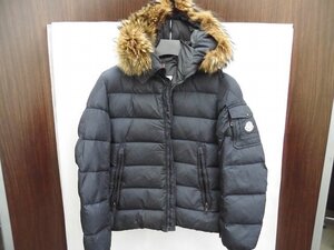 キングラム[41]MONCLER モンクレール モンクレ 420914136725 ネイビー サイズ2 ファー付 ジャケット アウター ダウン コート 古着 1751