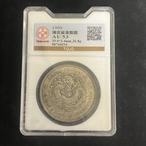 中国古銭 貨幣 宣統元寶 湖北省造 龍幣 清時代 硬貨