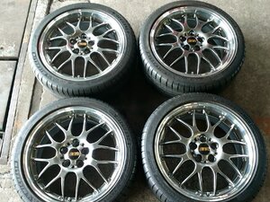 中古セット★BBS/RS-GT★RS988A★PS4S★225/40R18★30/50プリウス/レクサスCT/86/BRZ等　4本セット