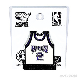 【NBA/新品】ユニフォームピンバッチサクラメントキングス#2リッチモンド【オフィシャル】