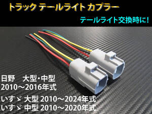 日野 いすゞ 大型車 中型車 テールランプ カプラー 2個セット☆ 07フォワード ギガ いすず トラック テール 配線 テールライト ハーネス A