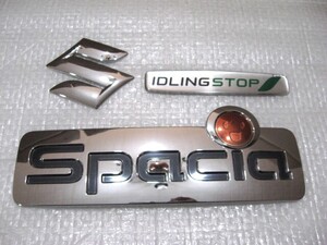 ★希少 スズキ スペーシア IDLING STOP MK32S? MK42S? MK53S? Spacia IDLING STOP Sマーク エンブレム 3点 旧車 中古2