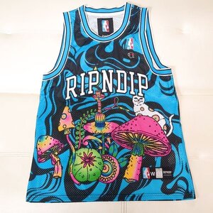 リップンディップ タンクトップ M ユニフォーム サイケデリックバスケットボールジャージ 猫 RIPNDIP Psychedelic Basketball Jersey