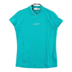 LECOQ GOLF ルコックゴルフ モックネック 半袖Tシャツ グリーン系 L [240101201230] ゴルフウェア レディース