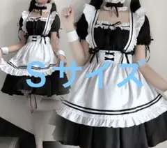 メイド服 ロリータ　コスプレ　仮装　萌え　新品　Sサイズ　6点セット