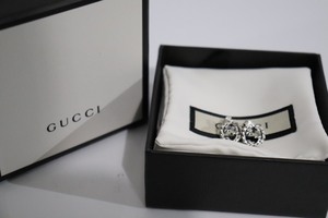 ☆GUCCI　グッチ☆【457110】GG ロゴ フックピアス シルバー 　ピアス