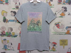 80s90s Old Hanes THE GREAT NATURALISM ZEBRA Tシャツ 80年代90年代 USA製 オールドヘインズ グレイトナチュラリズム ゼブラ VINTAGE 古着