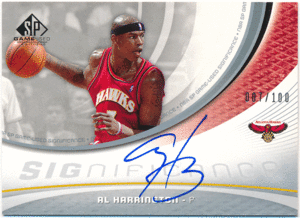 ☆ Al Harrington NBA 2005-06 Upper Deck UD SP Game Used Significance Auto 100枚限定 直筆サイン オート アル・ハリントン