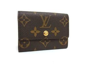 1円 ■美品■ LOUIS VUITTON ルイヴィトン M61930 モノグラム ポルトモネ プラ コインケース コインパース 小銭入れ ブラウン系 FG2360