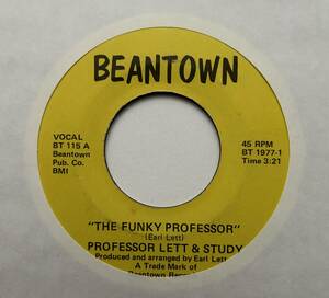 Professor Lett & Study 「The Funky Professor / We Oughta Get Together」 funk45 soul45 deep funk 7インチ