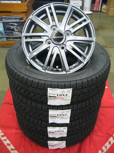 ブリヂストン 国産 スタッドレス タイヤ VRX3 145/80R13 145/80-13 ＆ アルミホイール 新品 4本 税込み 即納 送料無料 軽カー、軽自動車用