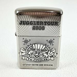 【稀少100個限定】ZIPPO ジッポー JUGGLER TOUR 2006 限定品 ジャグラー ツアー 限定数 シリアルナンバー NO.060/100 中古 現状品 喫煙具