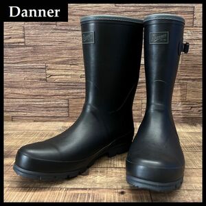 送無 希少 廃盤 完売品 新品 未使用品 Danner ダナー D123035 TUMALO ツマロ 長靴 屈曲性抜群 天然 ゴム ラバー レイン ブーツ 黒 26.0 ①