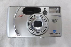 【ジャンク品　コニカミノルタ　フィルムコンパクトカメラ】ZOOM80cDATE 35-80mm KONICA MINOLTA 　カメラ【A6-3①】0522