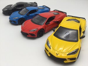 お得な4色コンプリートセット 1/36 2021 シボレー コルベット ミニカー 車 アメ車 Aカー ミッドシップエンジン スポーツカー